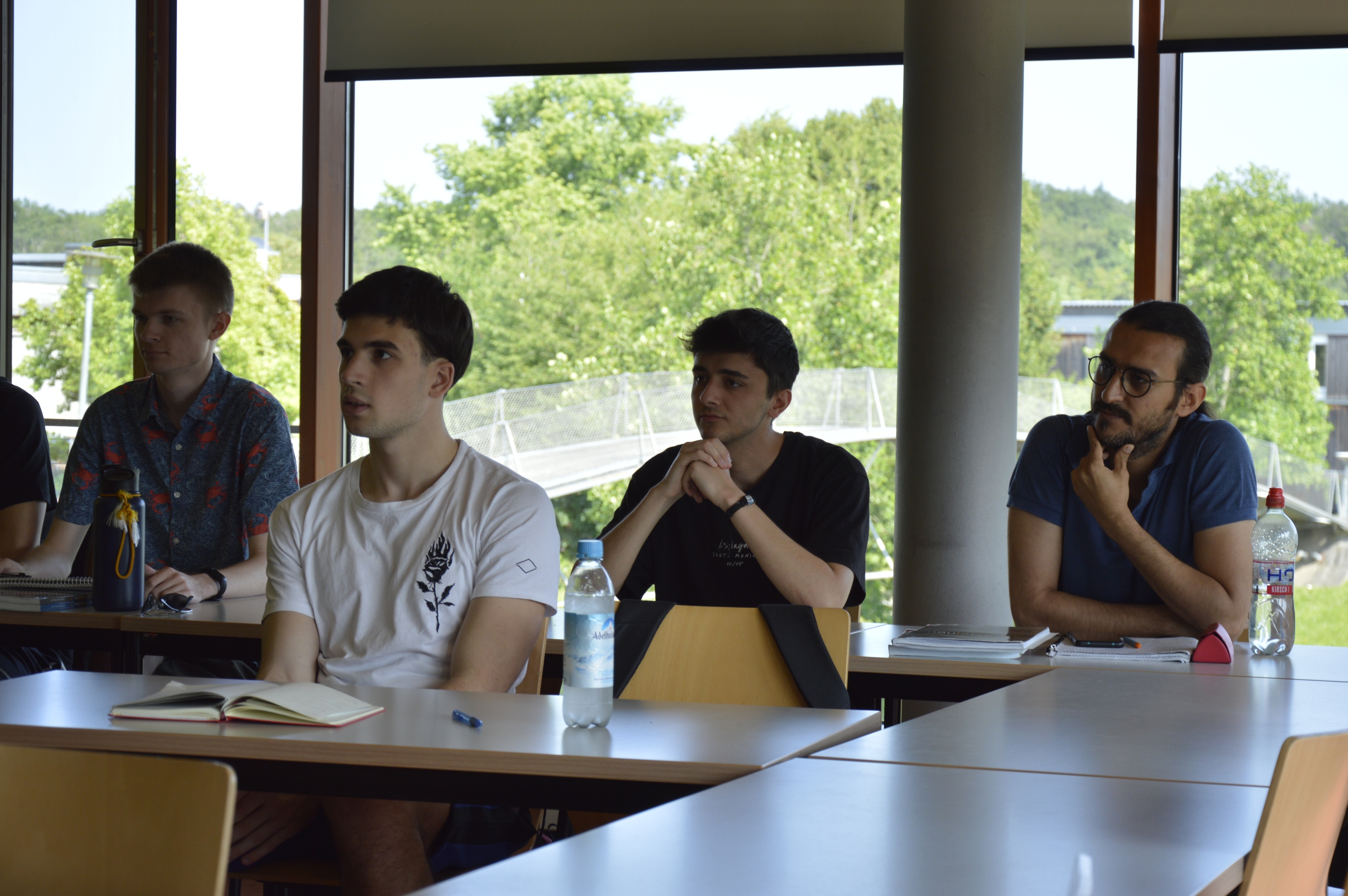 Students sitting in the classroom.