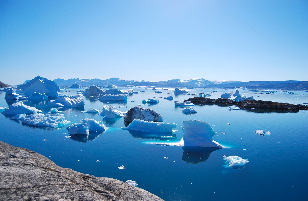 A fjord in Greenland.