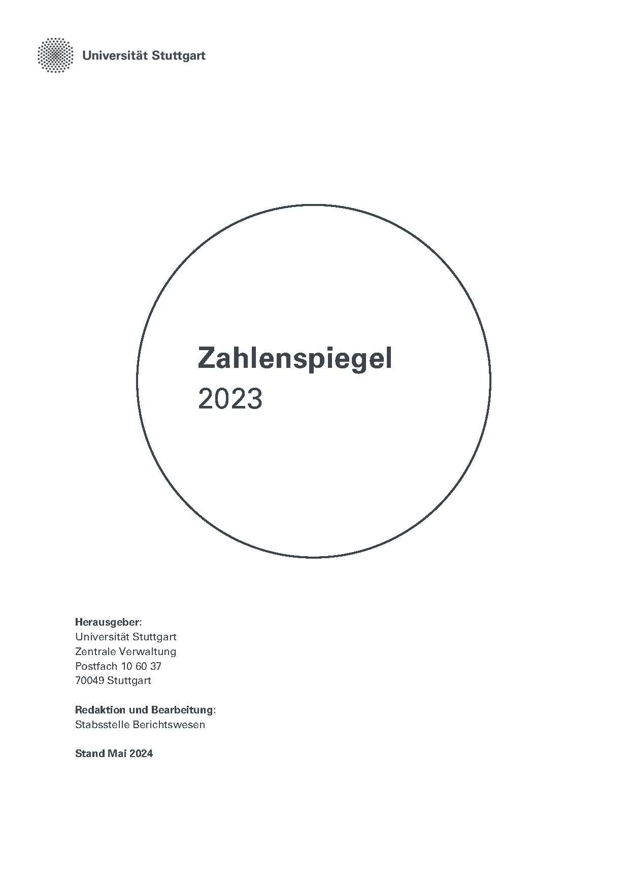 Cover of the publication Zahlenspiegel